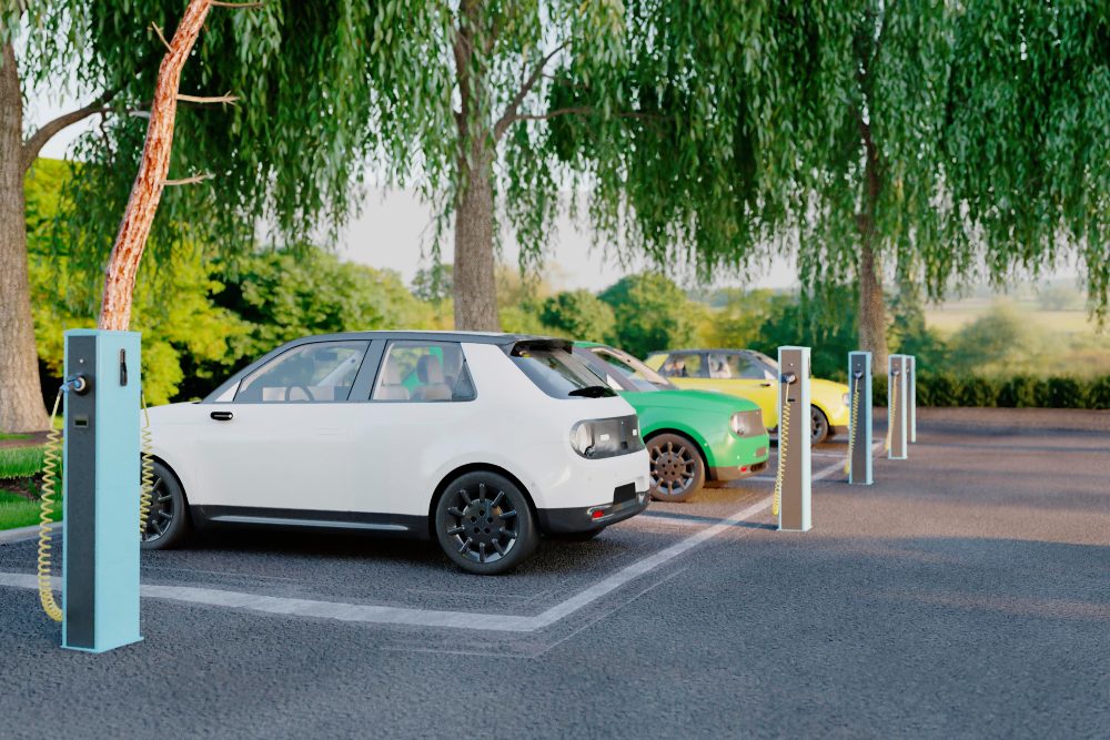 California HOA EV charging station installed in residential parking space
