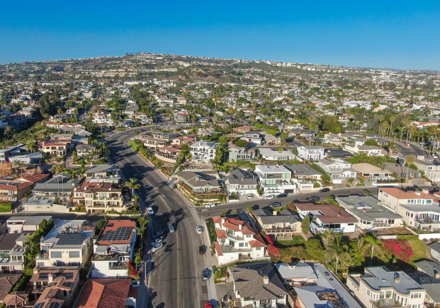 Areial view brea california