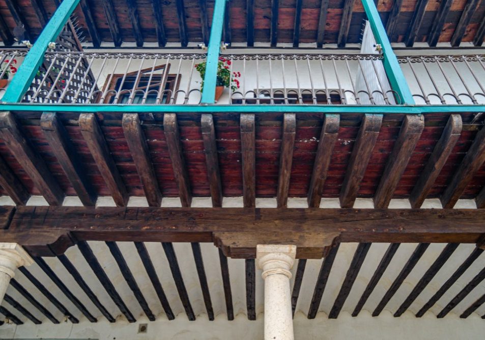 SB 326 balcony inspection of an elevated wood-framed balcony at a California condominium